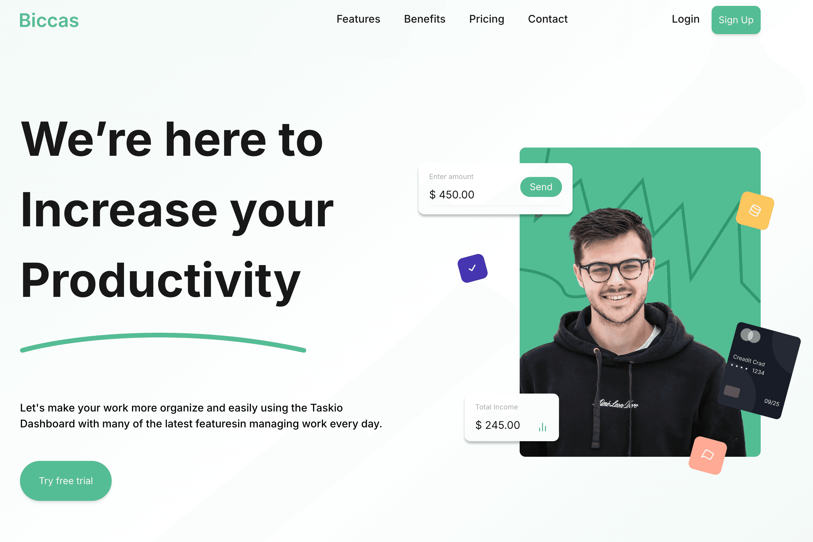 SaaS landing page | Next.js, Firebase, Stripe Payments & Framer Motion 0